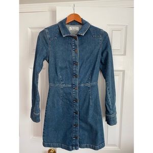 Reformation Denim Mini “Arizona” Dress